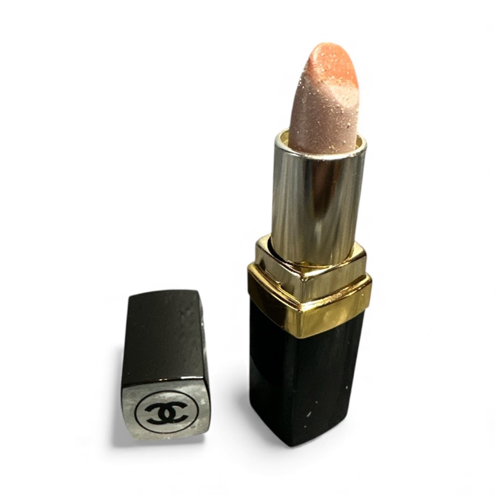 VTG CHANEL rouge lumiere LASER silver metallic Rose lipstick Limited Ed. NWOB